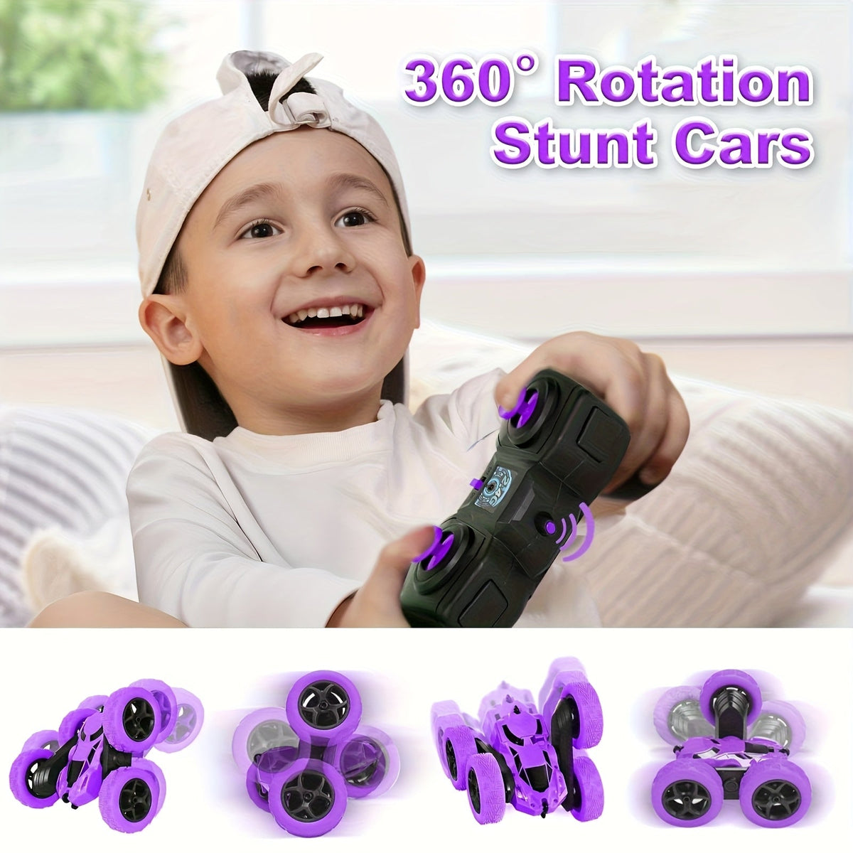 Remote Control Stunt Car with Lights