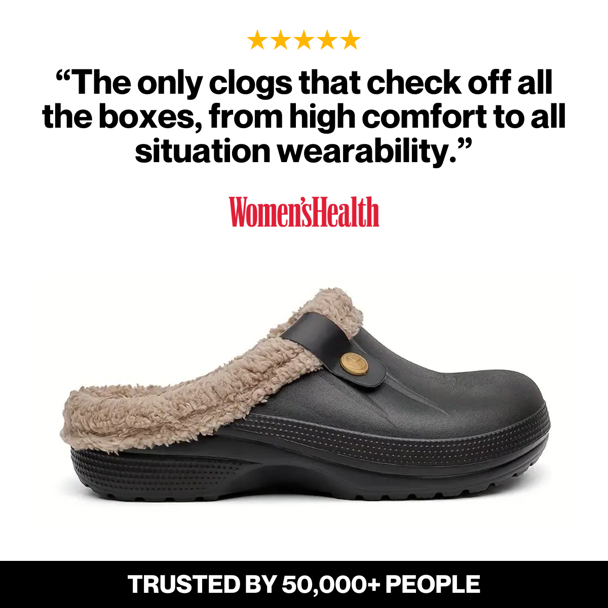 Arlo Fuzzy Comfort Clog Mules – Warm Slip-On