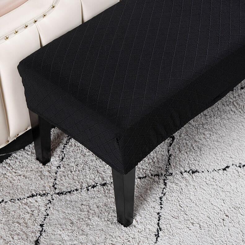 Stretch Jacquard Dining Bench Covers