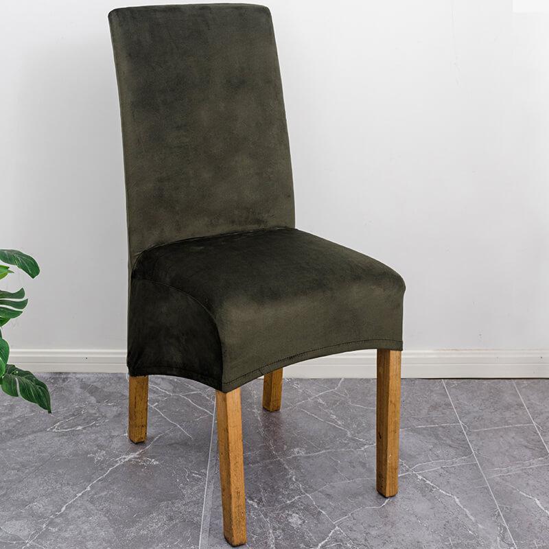 Stretch Velvet XL Size Dining Chair Covers