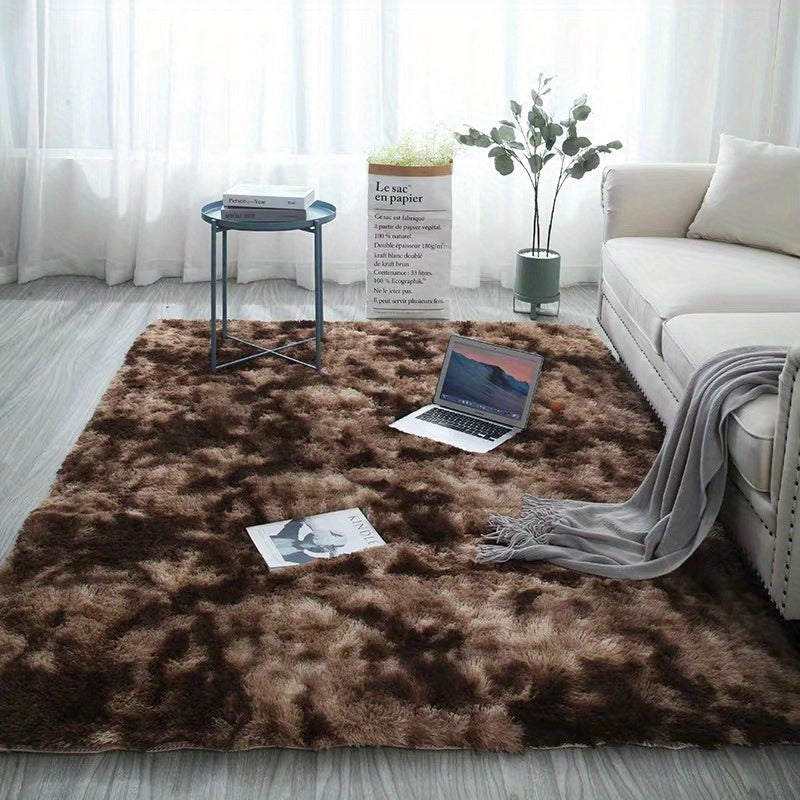 Soft Plush Area Rug – Non-Slip Fuzzy Shaggy Bedside & Living Room Carpet
