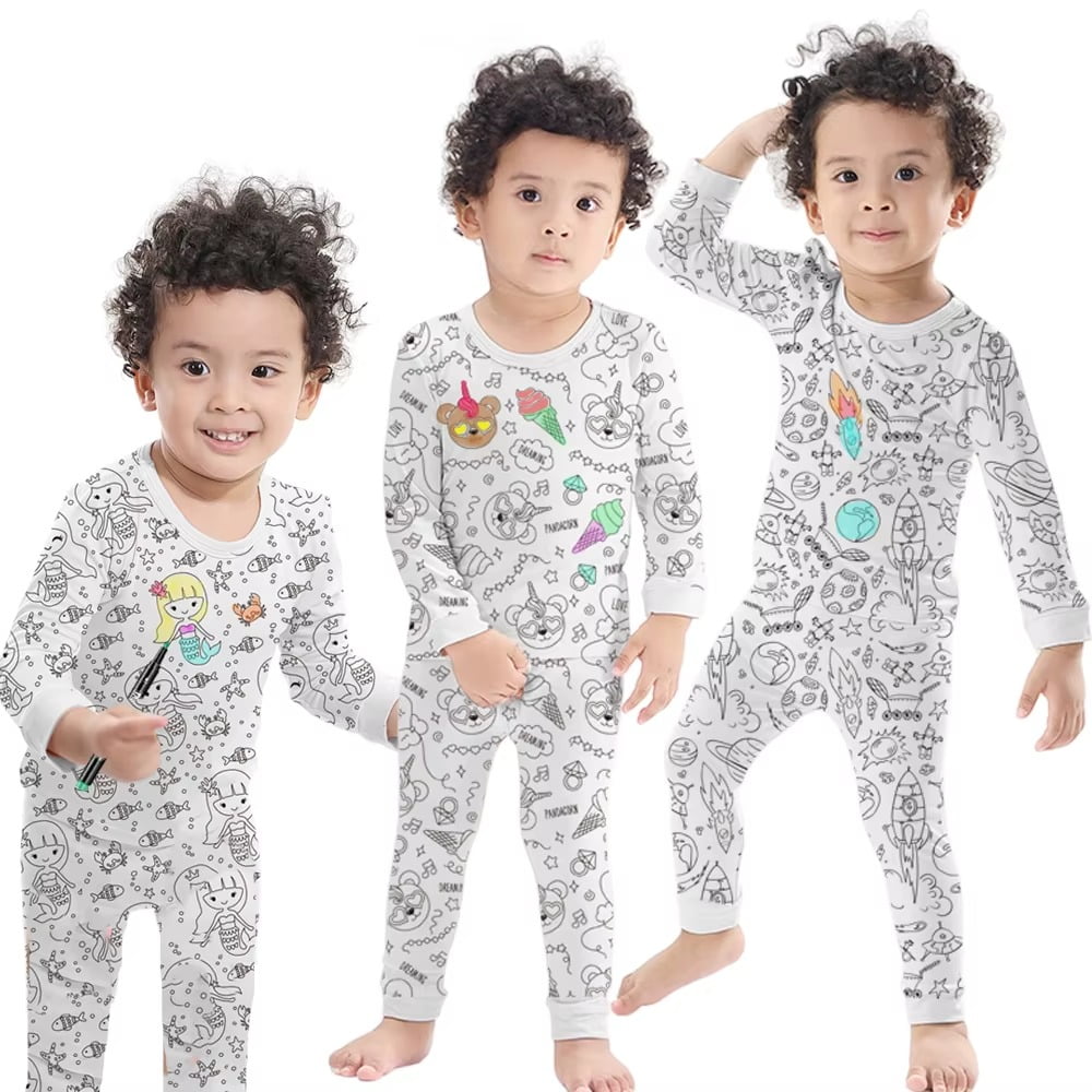 Kids Cozy Christmas Pajama Set - Long Sleeve Two Piece