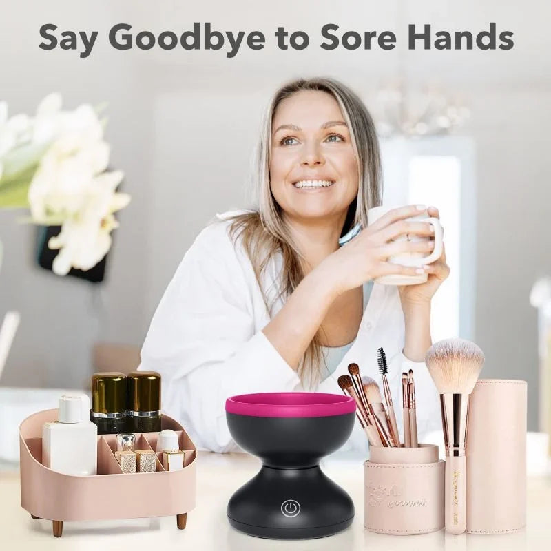 Electric Makeup Brush Cleaner, Automatic, USB, Deep Cleaning