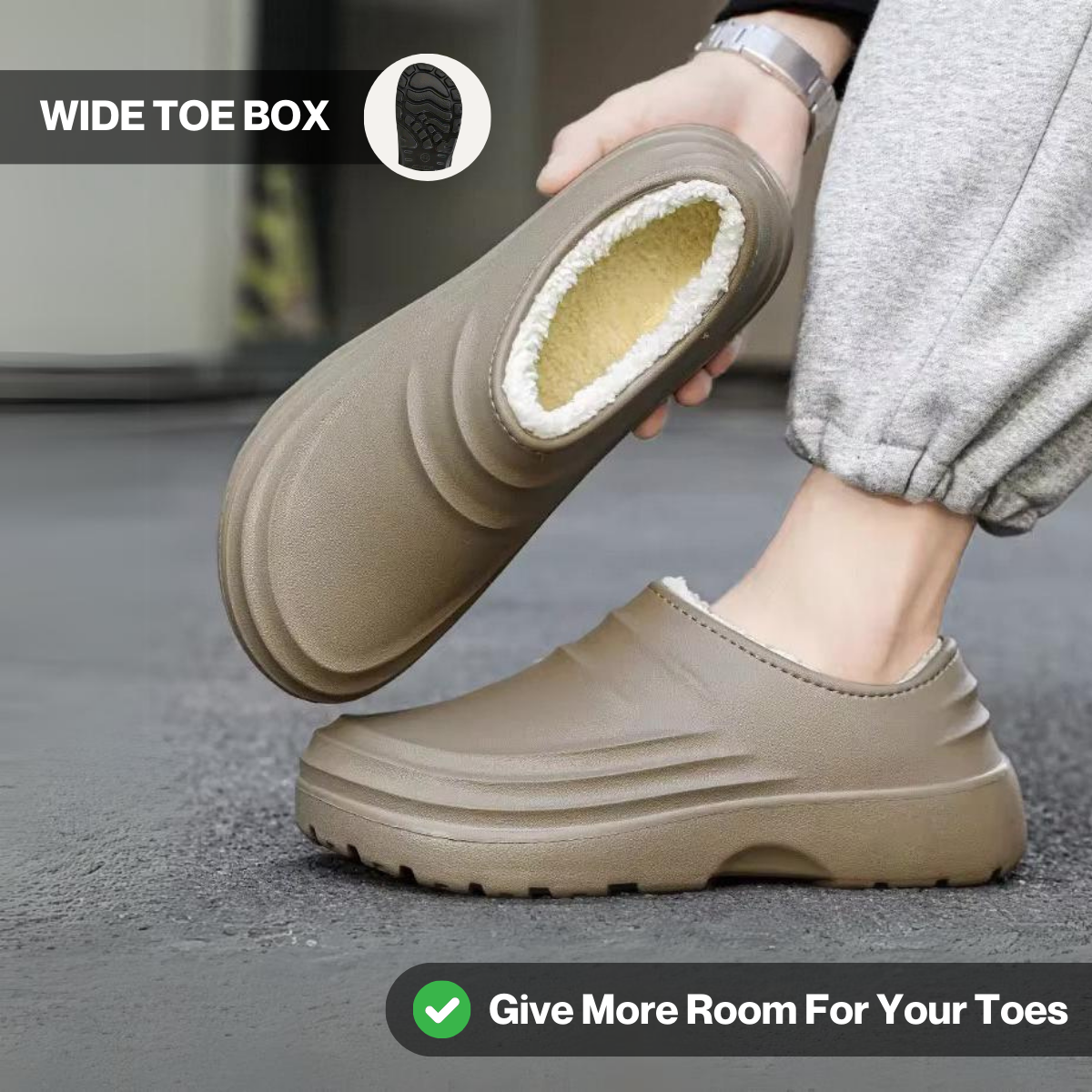 Torrey Fuzzy Non-Slip Comfort Clogs – Warm Slip-On Fit