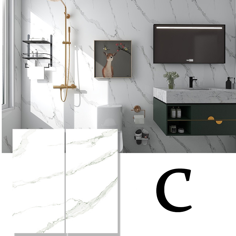 Waterproof Marble Effect Tile Stickers – Easy to Apply, Realistic Design
