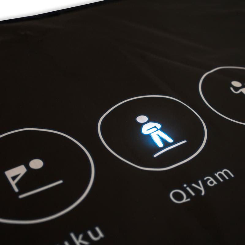 Interactive Prayer Mat for Adults and Teenagers - Smart Educational Electronic Prayer Rug for Learning Muslim Prayers with Guided Light Symbols