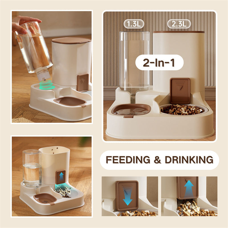 2-In-1 Automatic Cat Feeder & Waterer