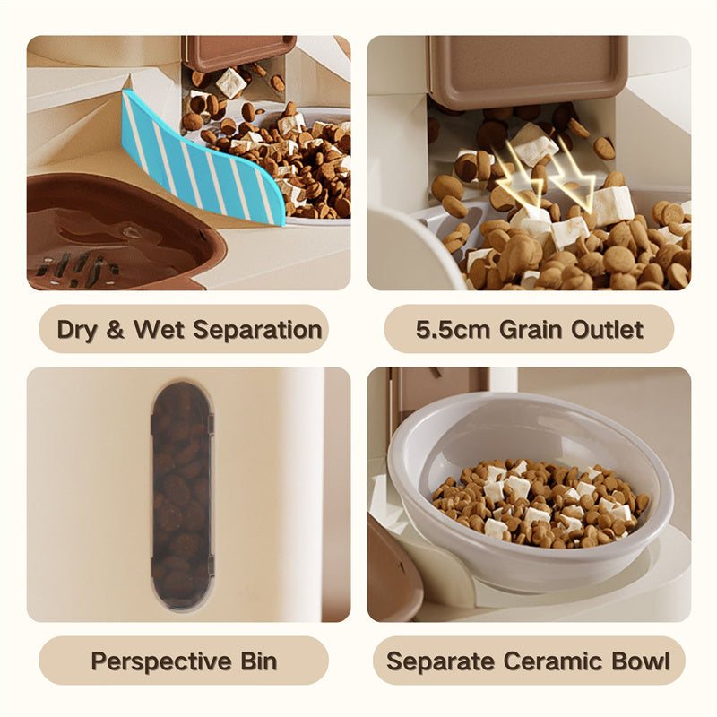 2-In-1 Automatic Cat Feeder & Waterer