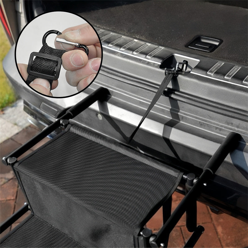 4-Level Foldable Metal Dog Steps for Car