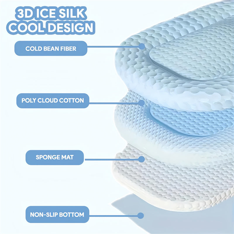 Ice Silk Cooling Dog Bed for Summer