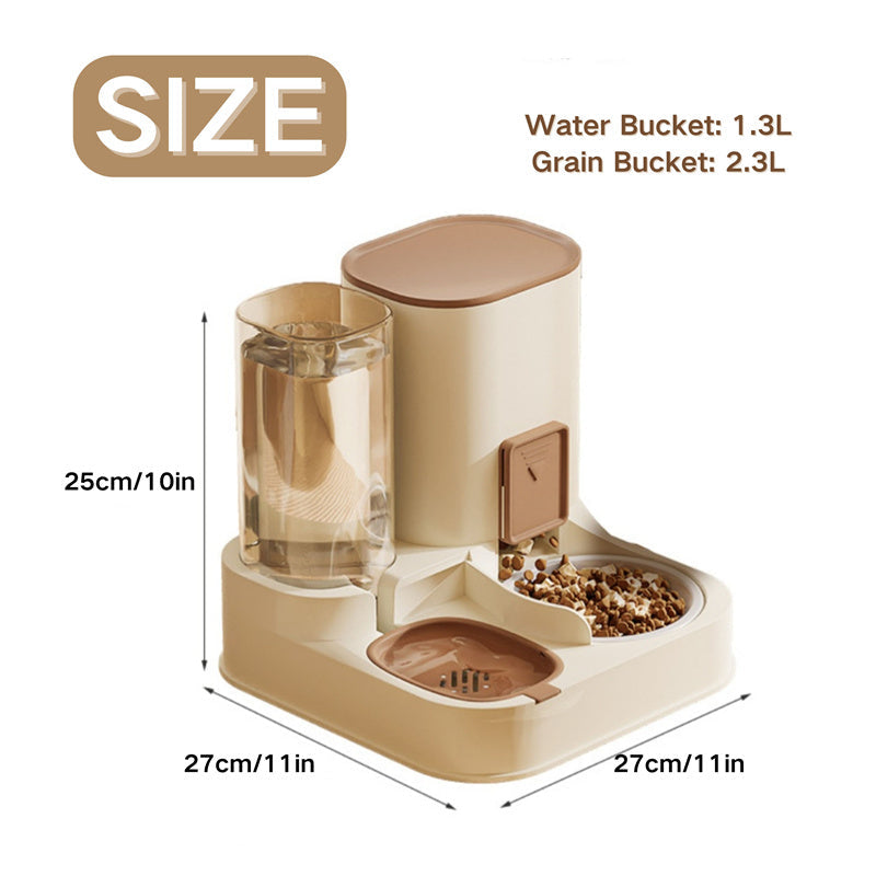 2-In-1 Automatic Cat Feeder & Waterer