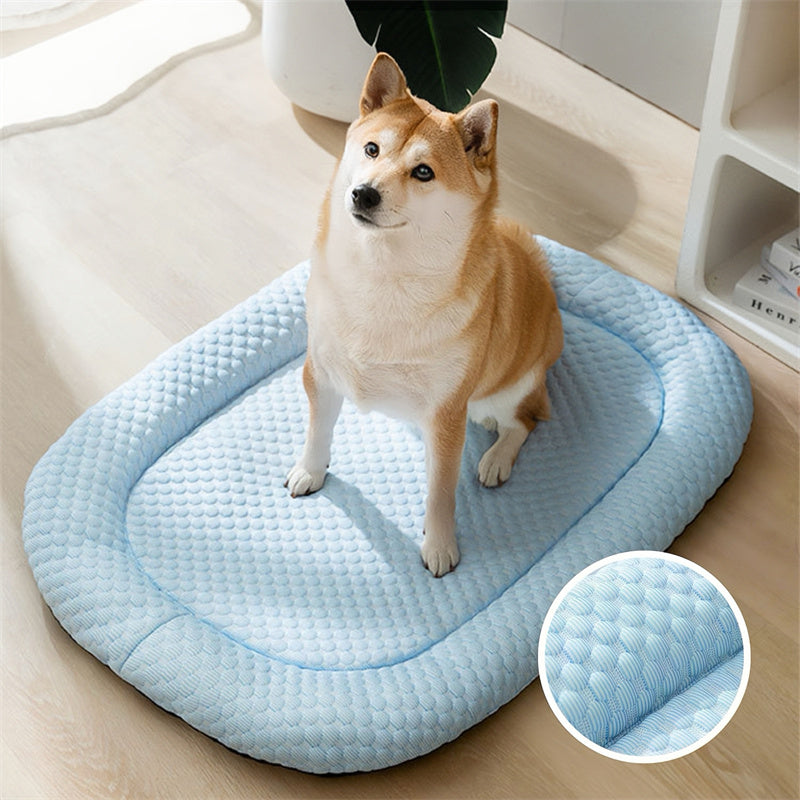 Ice Silk Cooling Dog Bed for Summer