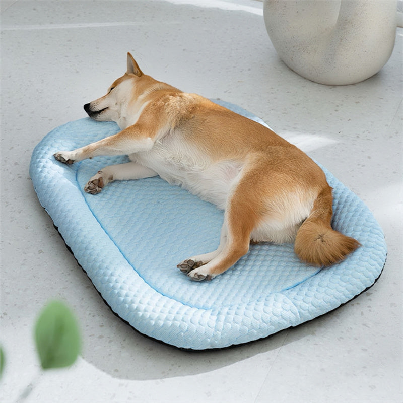 Ice Silk Cooling Dog Bed for Summer