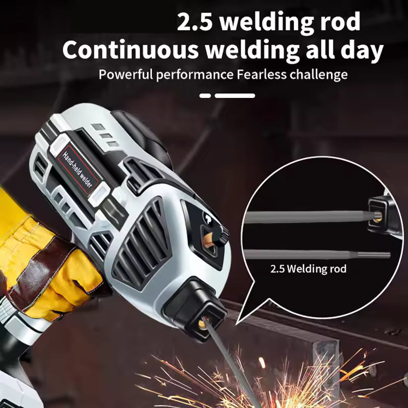 Portable Handheld ARC Welding Machine 220V - Mini Inverter Welder for Steel and Aluminum - 120A Digital Display All-in-One Stick Welder - Unisex
