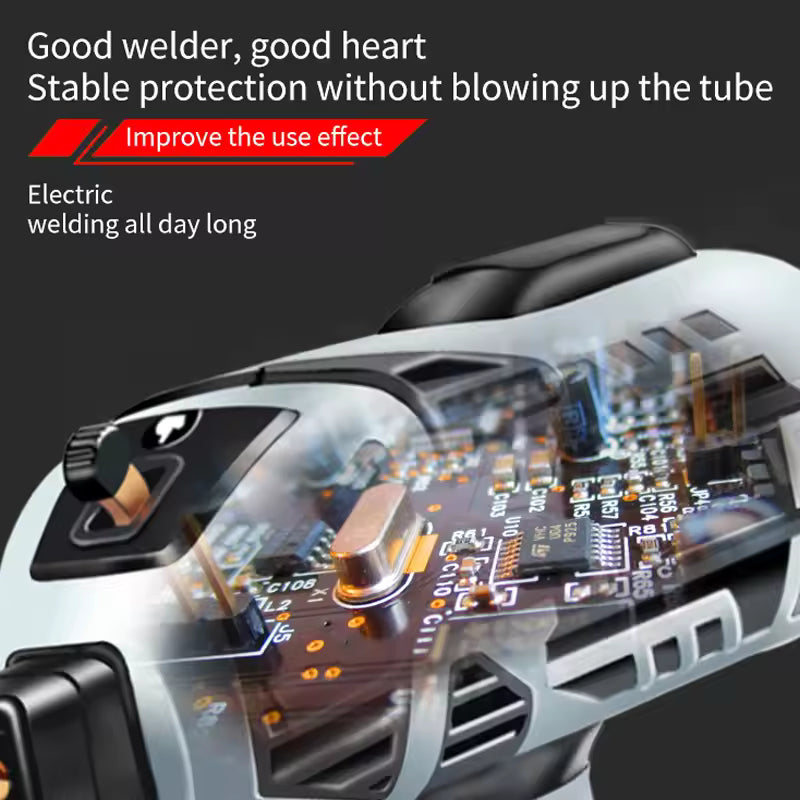Portable Handheld ARC Welding Machine 220V - Mini Inverter Welder for Steel and Aluminum - 120A Digital Display All-in-One Stick Welder - Unisex