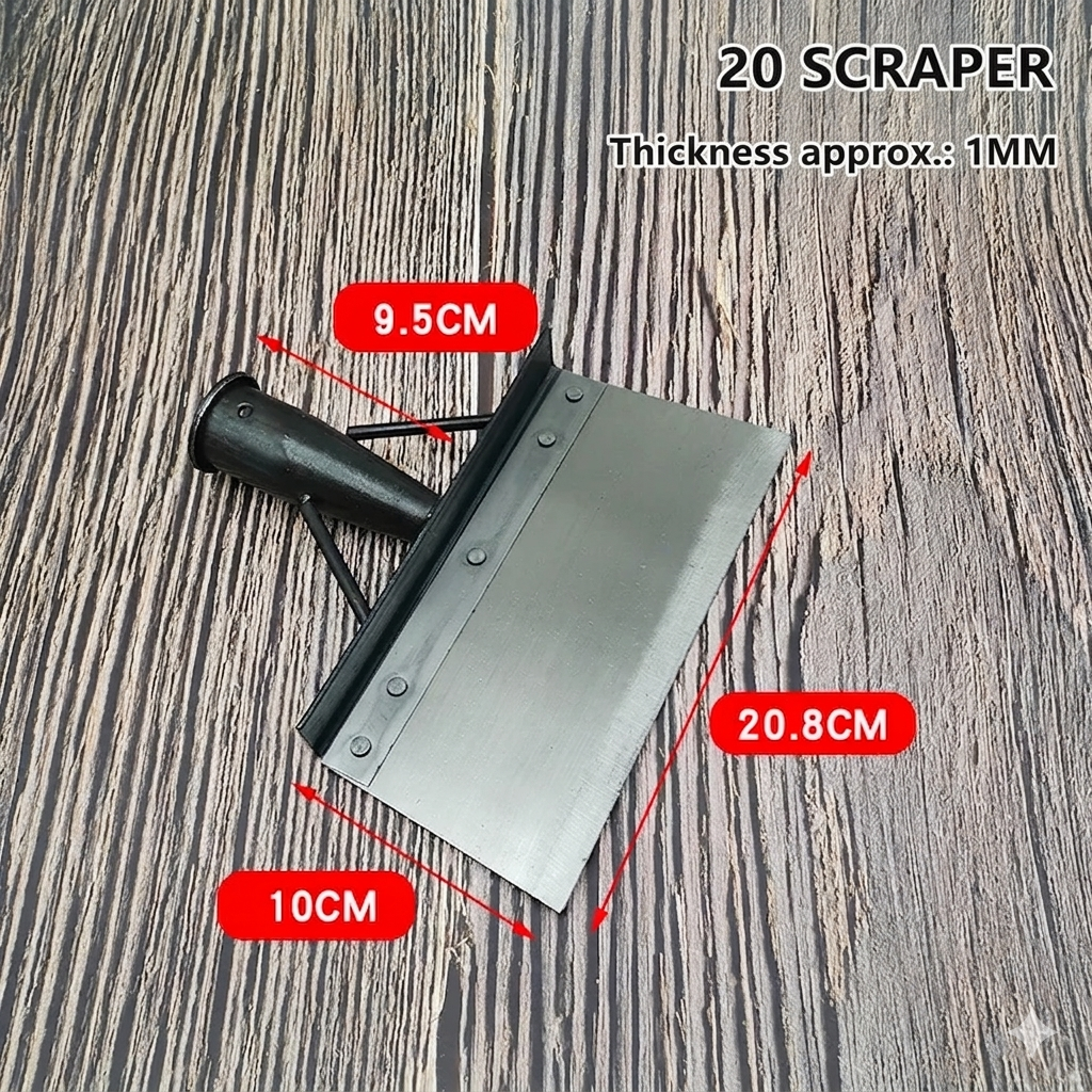 Professional Manganese Steel Garden Cleaning Shovel for Farmers - Heavy Duty Industrial Flat Spade for Outdoor Scraping and Weeding