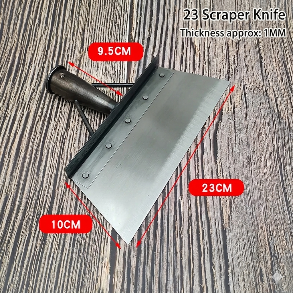 Professional Manganese Steel Garden Cleaning Shovel for Farmers - Heavy Duty Industrial Flat Spade for Outdoor Scraping and Weeding
