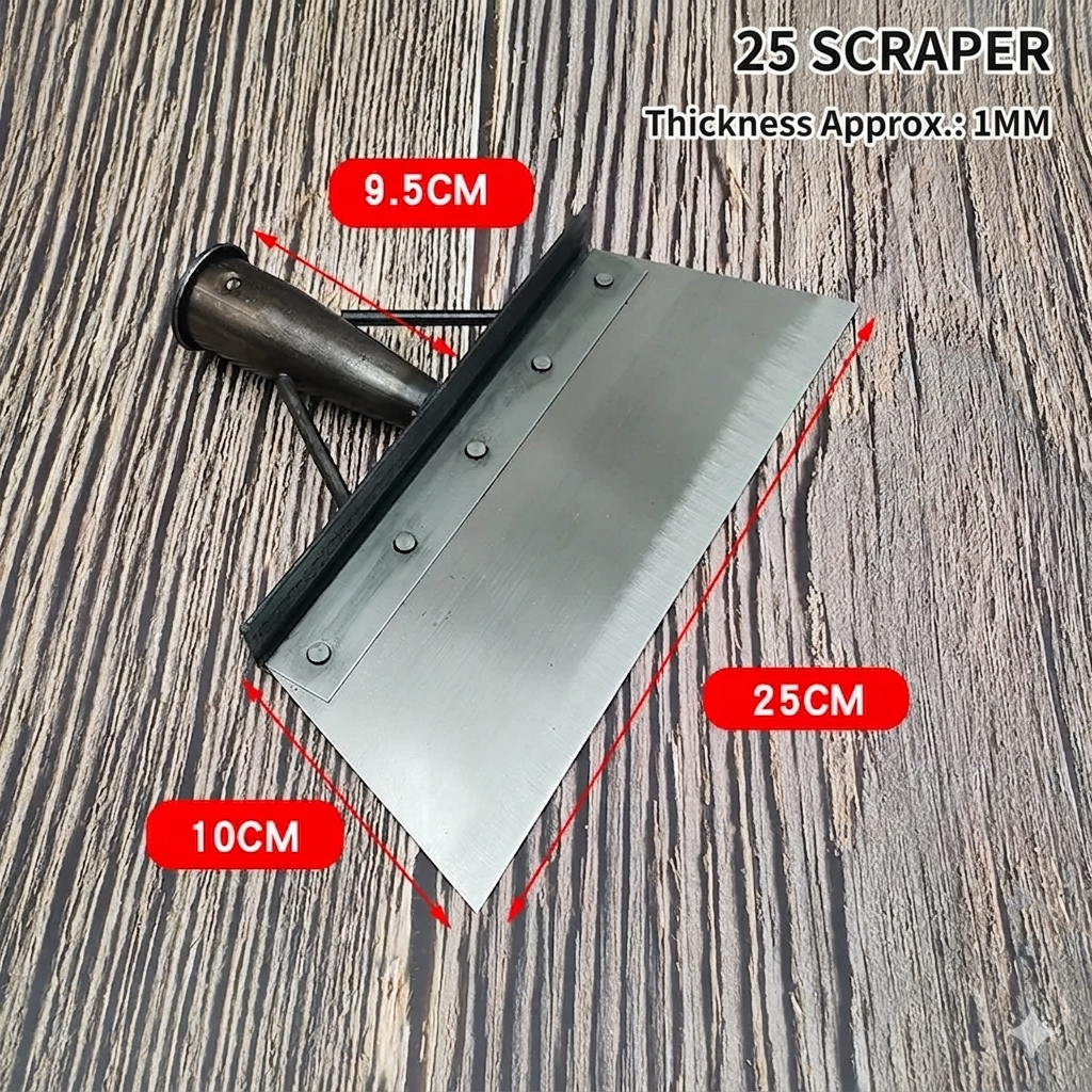 Professional Manganese Steel Garden Cleaning Shovel for Farmers - Heavy Duty Industrial Flat Spade for Outdoor Scraping and Weeding