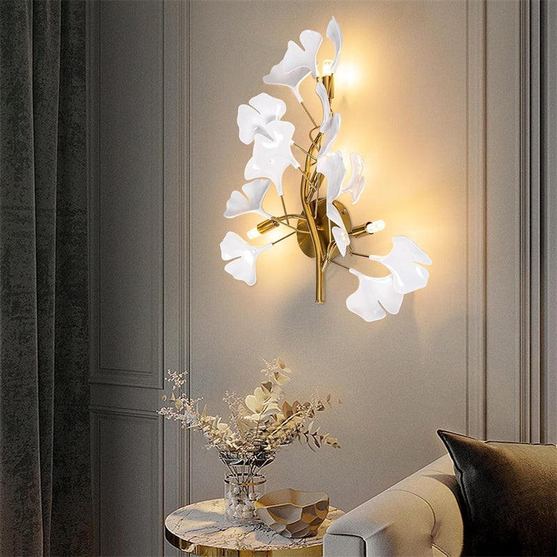 Modern Ginkgo Leaf Wall Lamps
