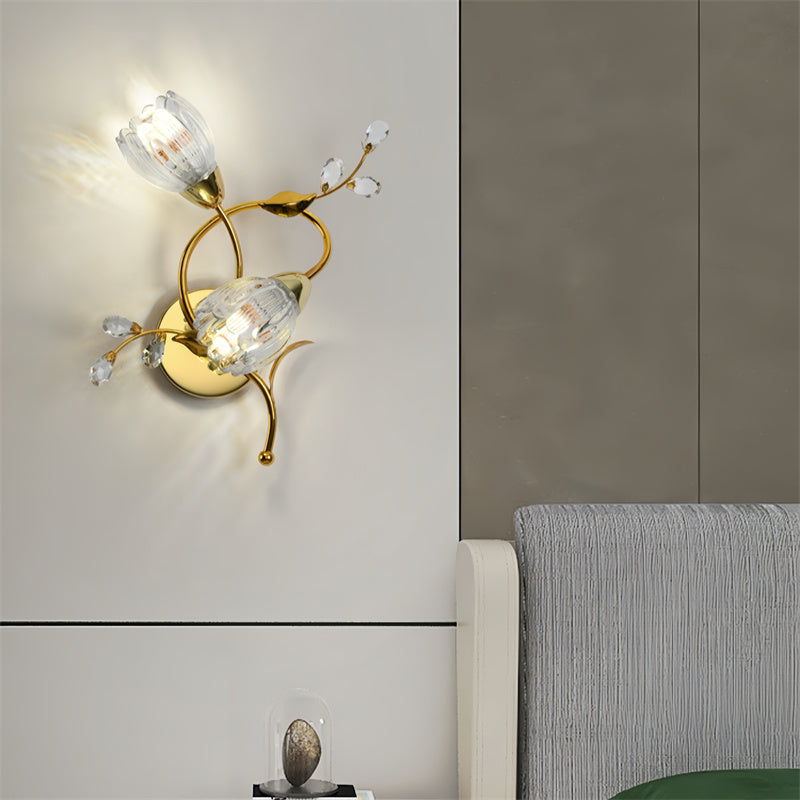 French Retro Flower Wall Sconce