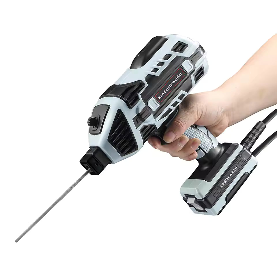 Portable Handheld ARC Welding Machine 220V - Mini Inverter Welder for Steel and Aluminum - 120A Digital Display All-in-One Stick Welder - Unisex