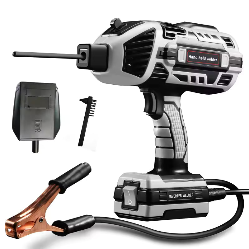 Portable Handheld ARC Welding Machine 220V - Mini Inverter Welder for Steel and Aluminum - 120A Digital Display All-in-One Stick Welder - Unisex