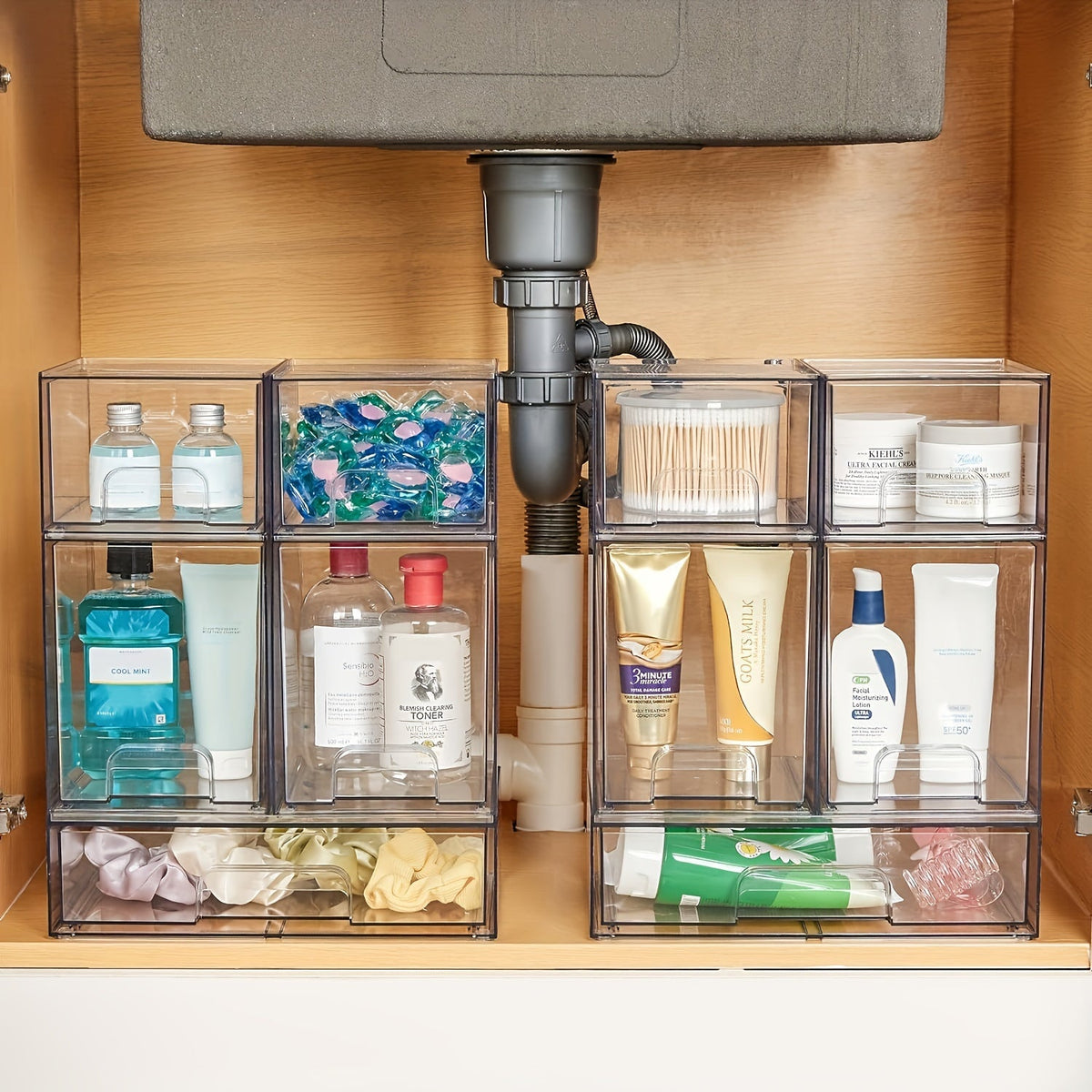 Acrylic Organizer Gift Stackable Vanity Drawers Storage Box
