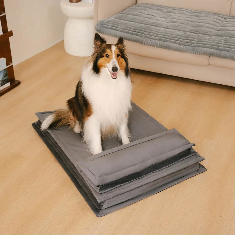 Anti-Anxiety Deep Sleeping Dog Bed with Sponge Support