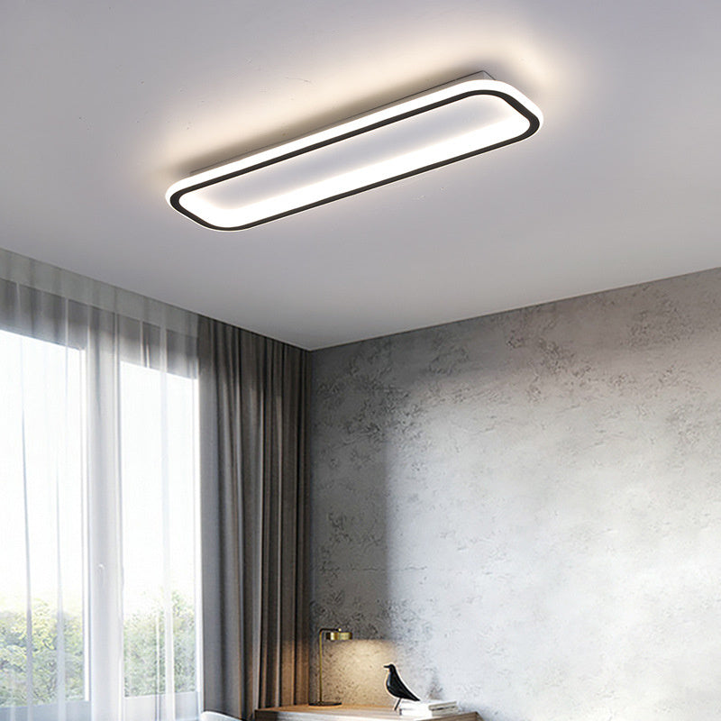 Minimalist Rectangular Flush Mount Ceiling Light