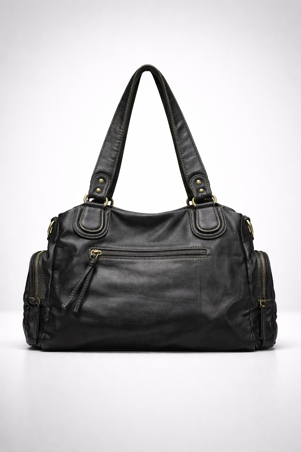 Black go-to shoulder handbag for school | Urbino
