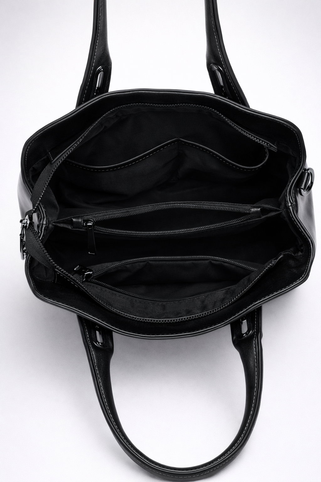 Black leather bag for work | MODENA