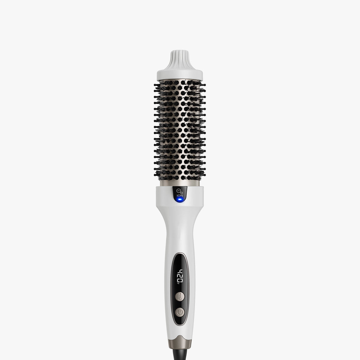 Avichic Thermal Blowout Brush – 1.5″ Ceramic Tourmaline Barrel, 5‑Heat Settings, Dual Voltage, Ionic Frizz Control