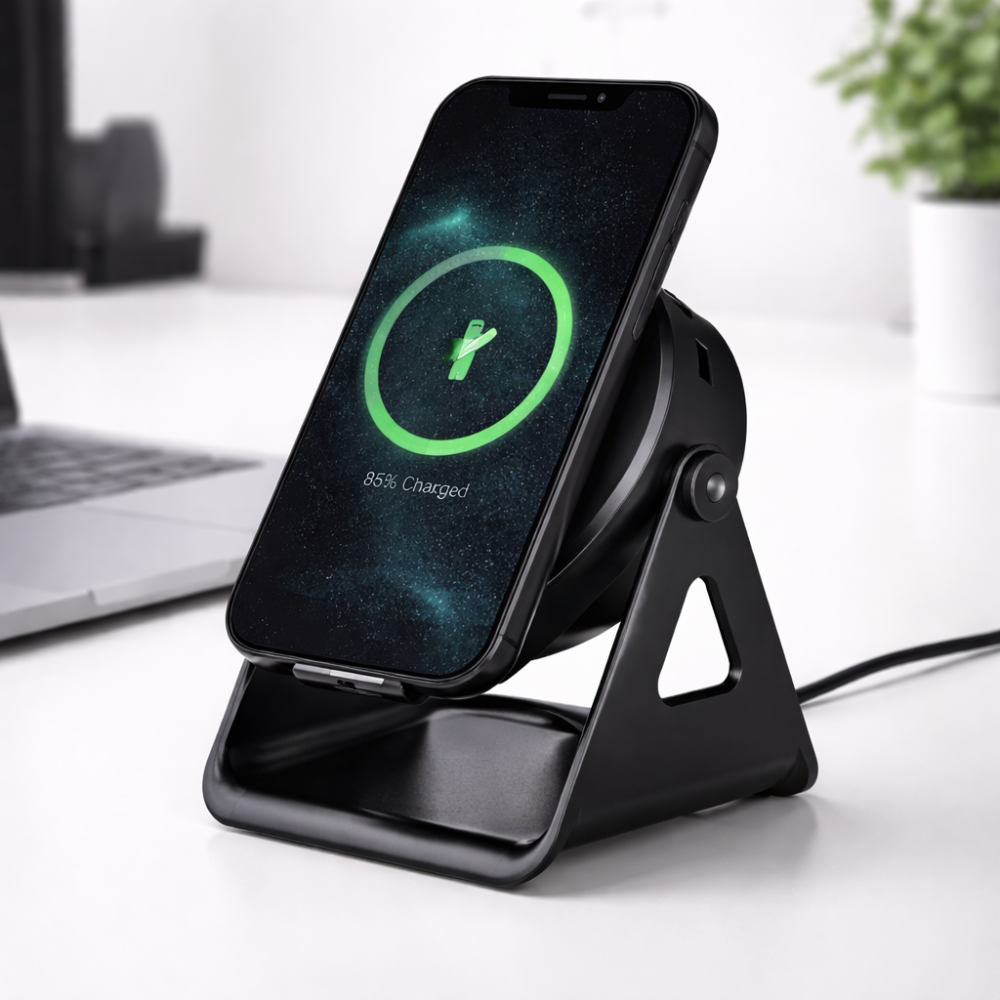 Bluetooth Speaker Phone Stand Wireless Induction Audio Dock