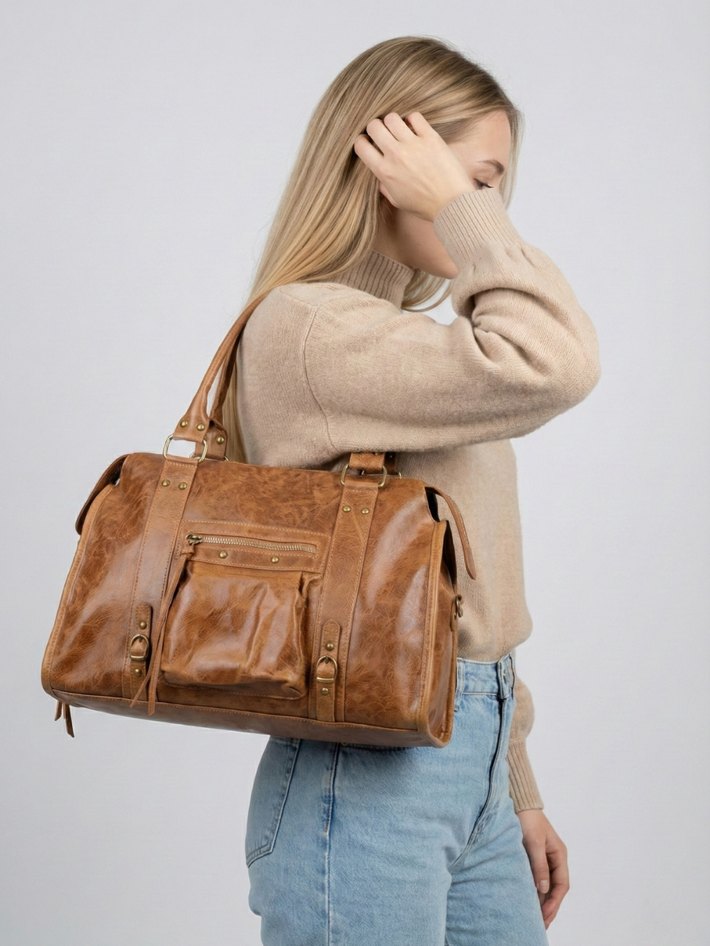 Brown Handbag for Work | Pavia