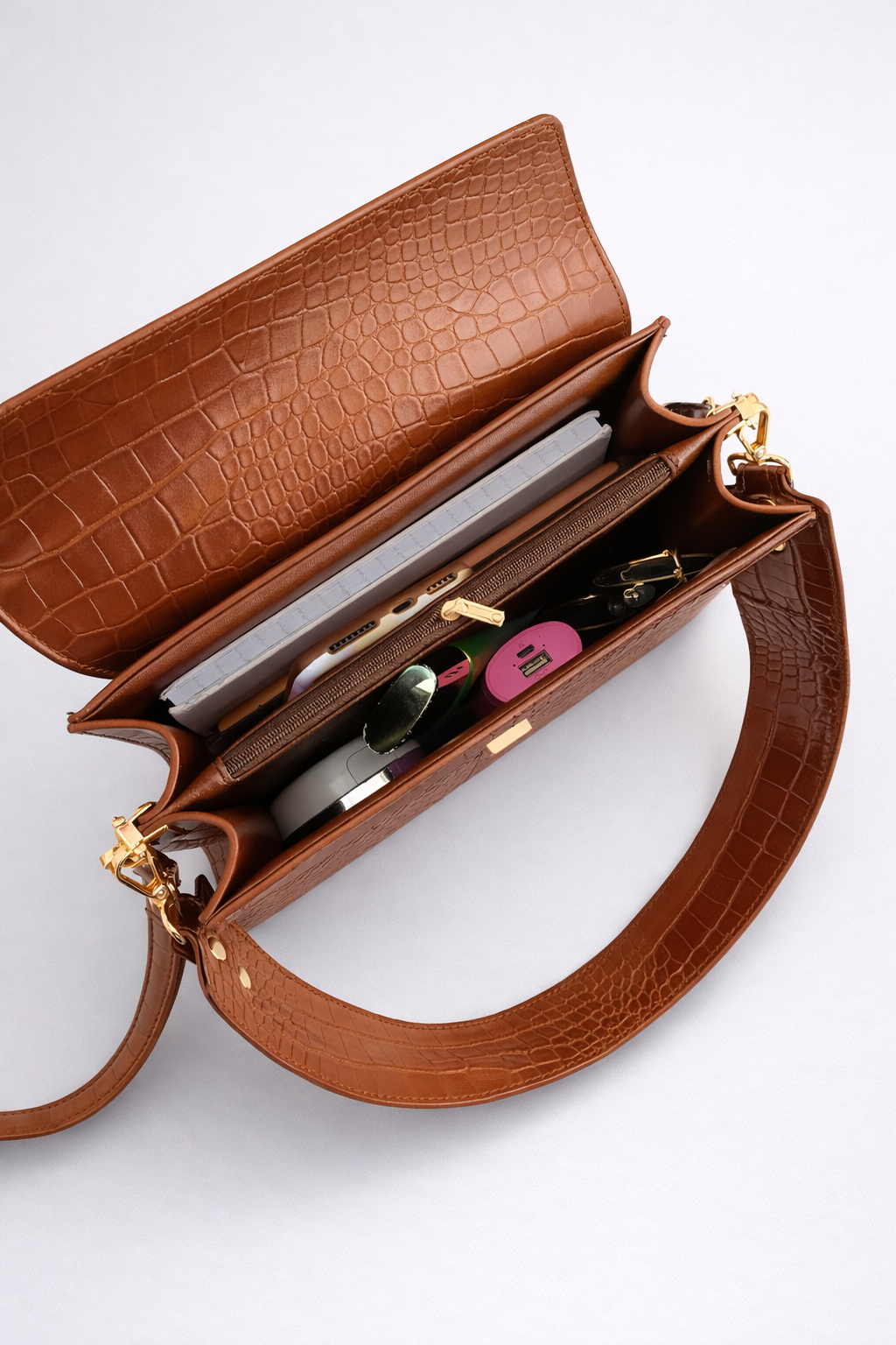 Brown cross body work bag for ladies | PADOVA