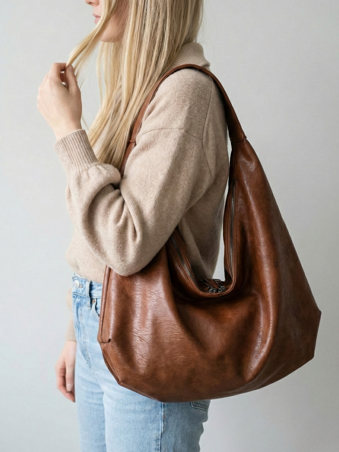 Brown everyday bag | Ancona