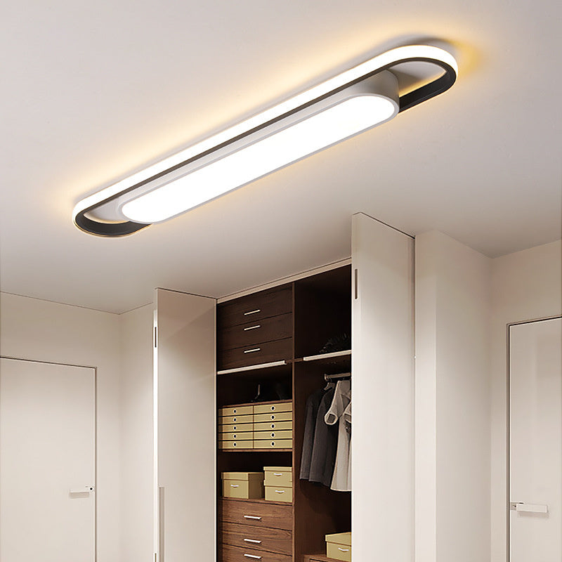 Minimalist Rectangular Flush Mount Ceiling Light