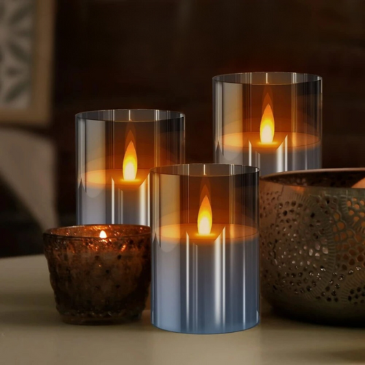 Candle Holders LED Candles Remote Control Warm Flickering Flameless Light