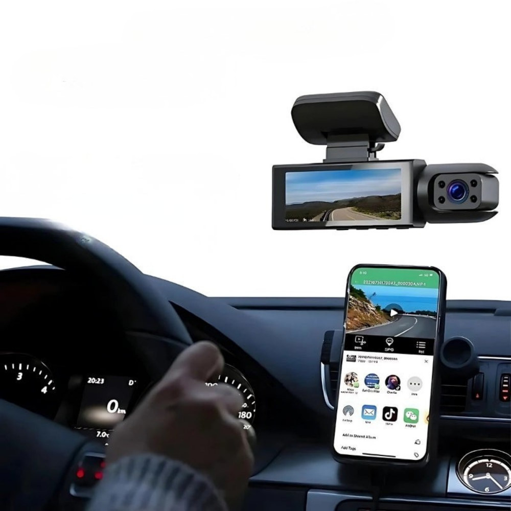 Car Dash Camera Dual Lens WiFi Night Vision Recording