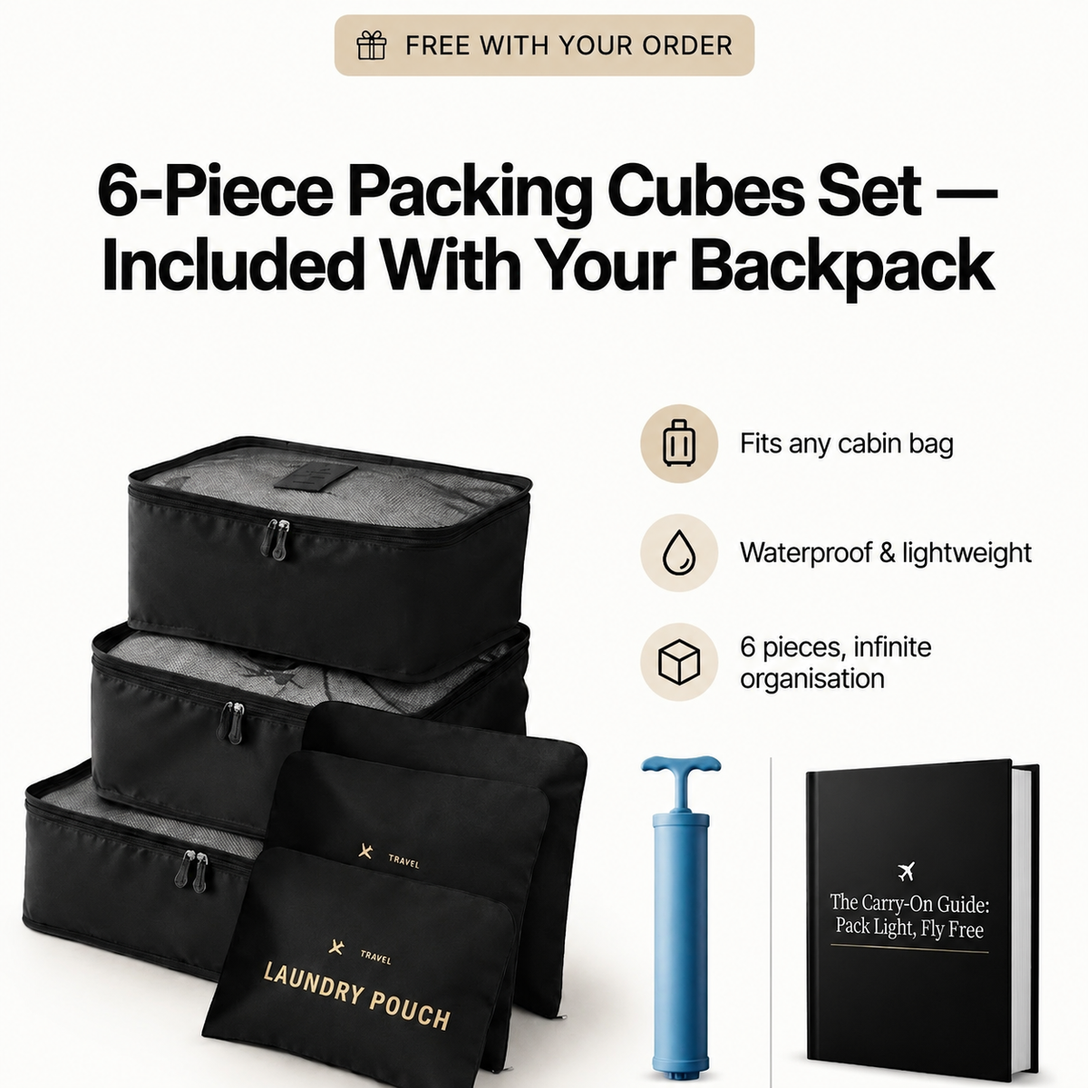 The Sunday - vacuum compression backpack  60L