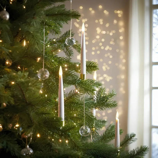 Christmas Ornament LED Candles Flickering Flameless Tree Lights