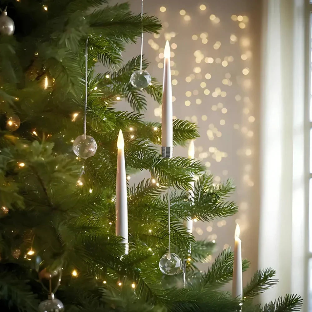 Christmas Ornament LED Candles Flickering Flameless Tree Lights