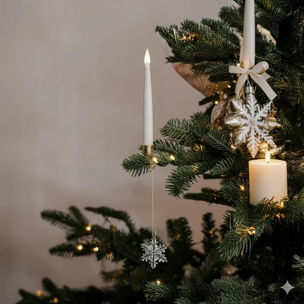 Christmas Ornament LED Candles Flickering Flameless Tree Lights