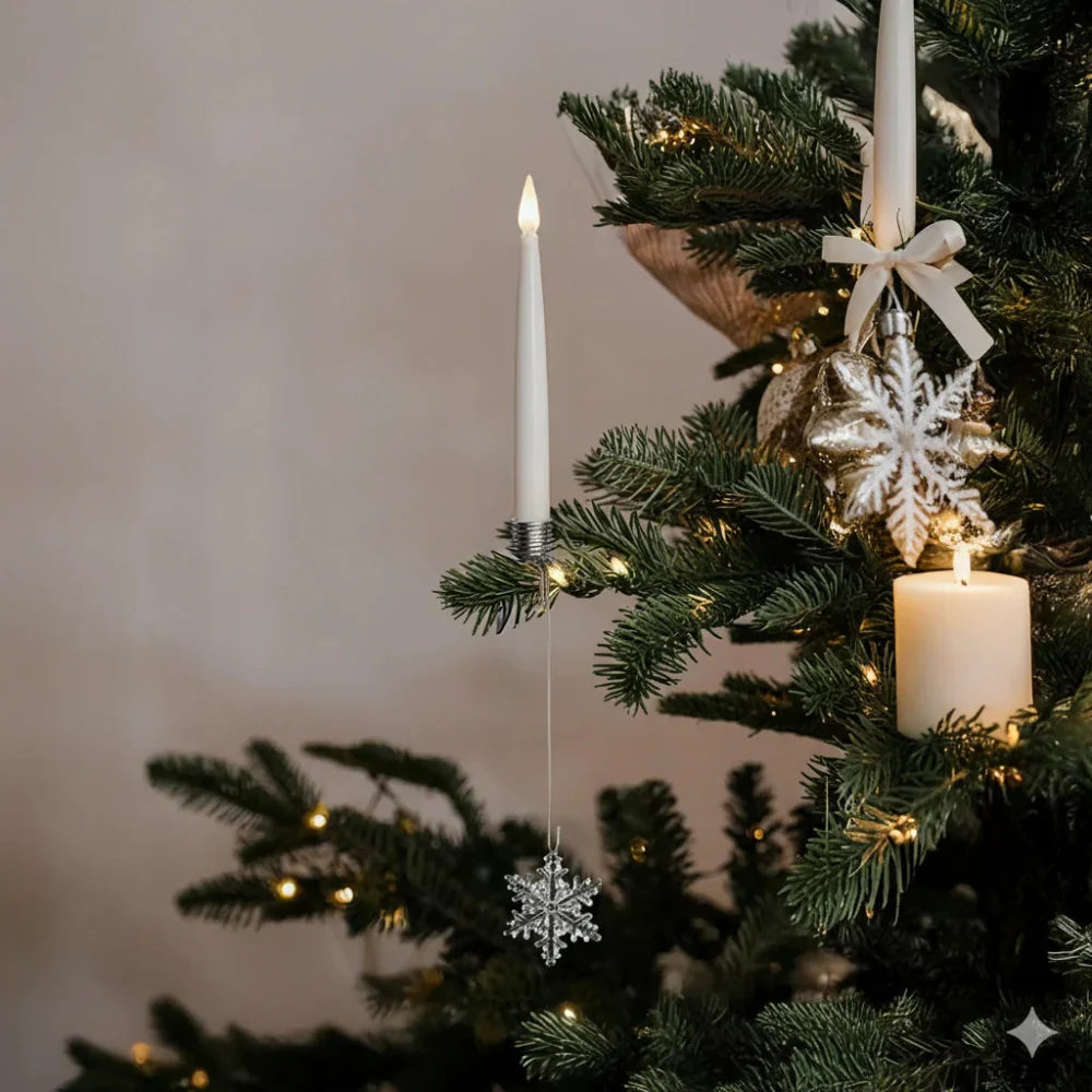 Christmas Ornament LED Candles Flickering Flameless Tree Lights