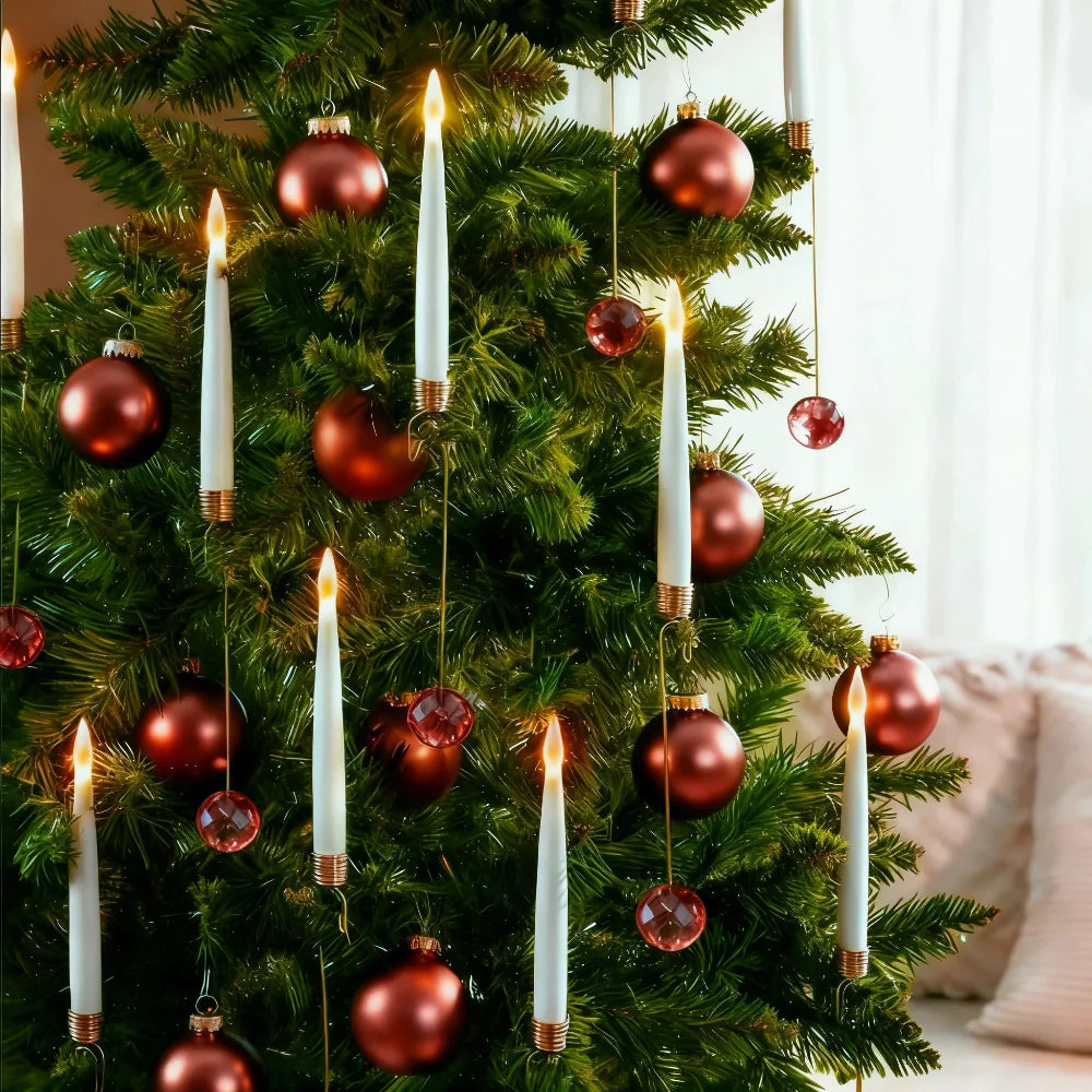 Christmas Ornament LED Candles Flickering Flameless Tree Lights