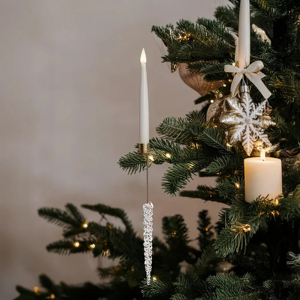 Christmas Ornament LED Candles Flickering Flameless Tree Lights