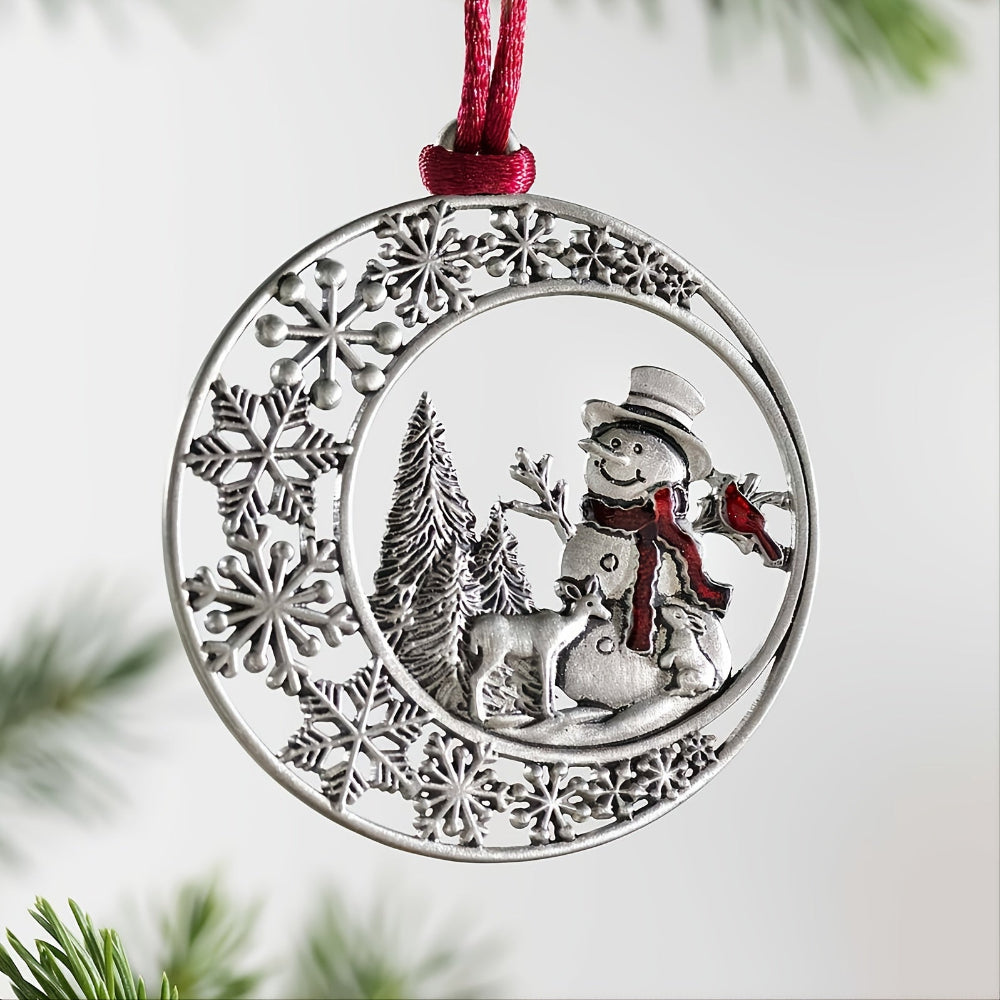 Christmas Ornaments Metal Tree Hanging Holiday Decoration