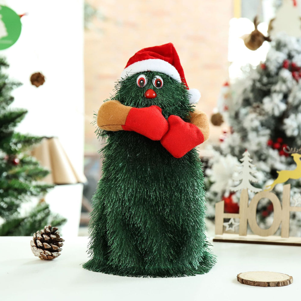 Christmas Toy Plush Dancing Tree Animated Music Decoration
