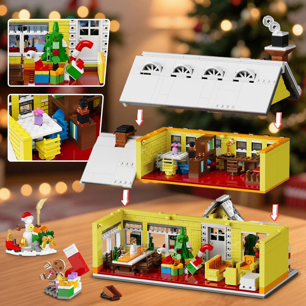 Christmas Village Building Set Lights Holiday Gift Toy
