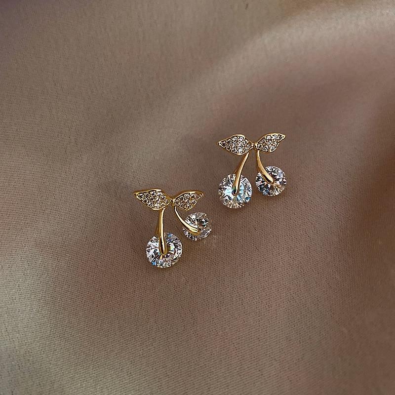 Crystal Cherry Earrings